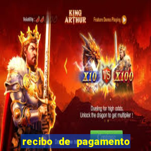 recibo de pagamento simples word