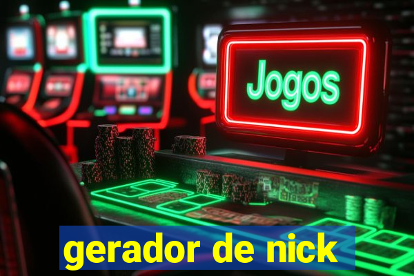gerador de nick