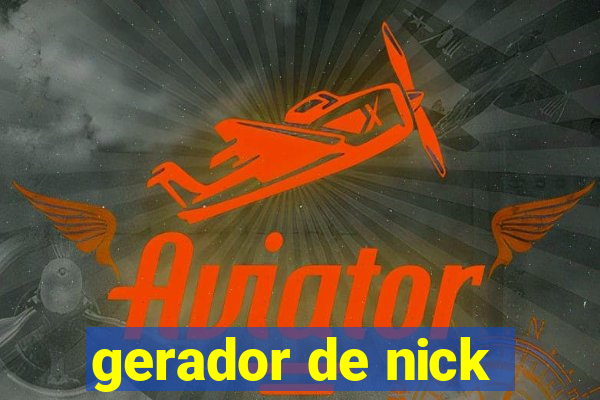 gerador de nick