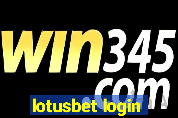 lotusbet login