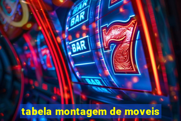 tabela montagem de moveis