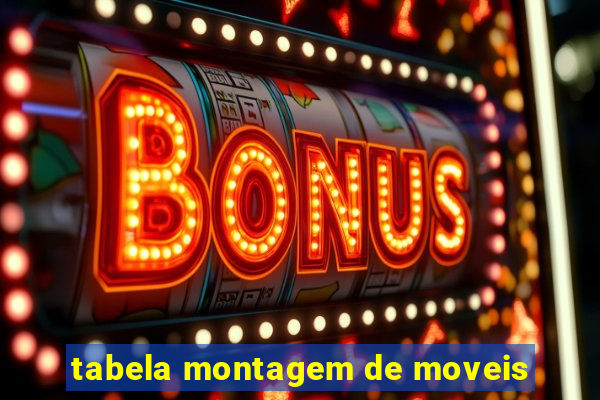 tabela montagem de moveis