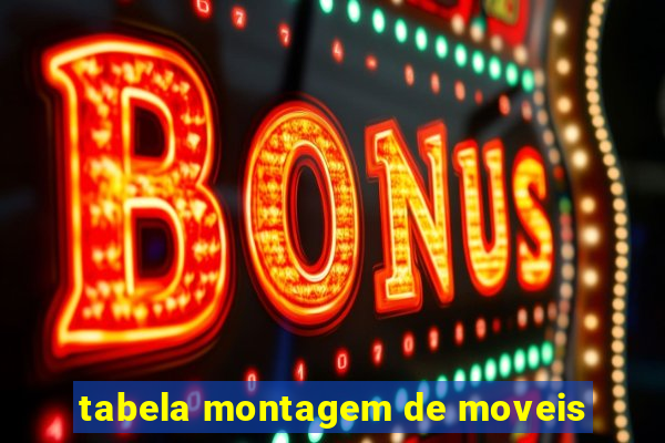 tabela montagem de moveis