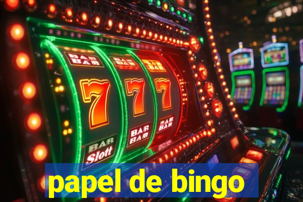 papel de bingo