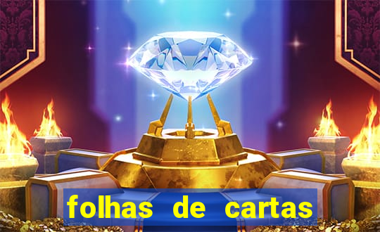 folhas de cartas para imprimir