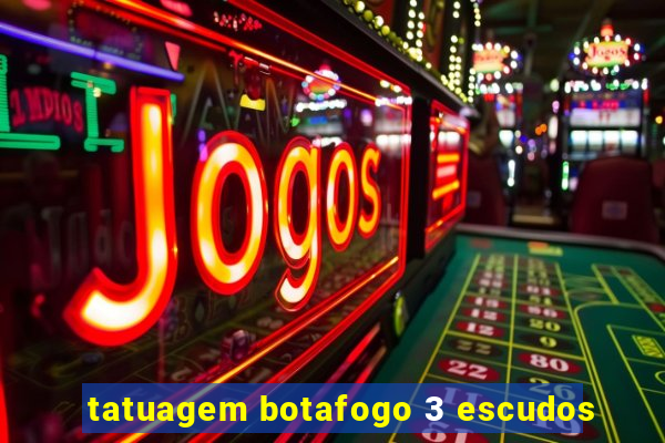 tatuagem botafogo 3 escudos