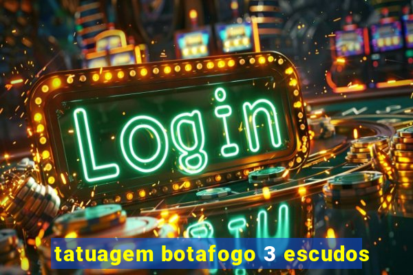 tatuagem botafogo 3 escudos