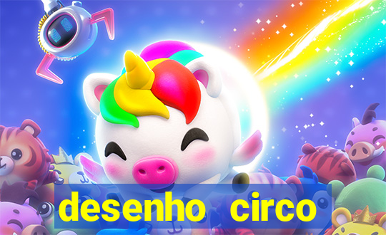 desenho circo digital para colorir