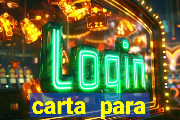 carta para encontrista homem