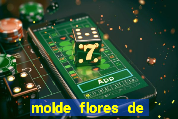 molde flores de papel para imprimir