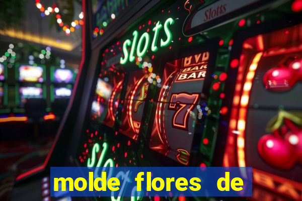 molde flores de papel para imprimir