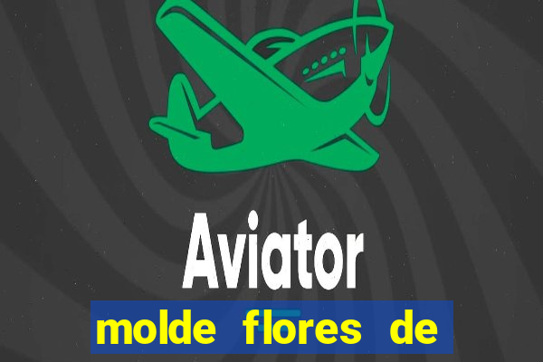 molde flores de papel para imprimir
