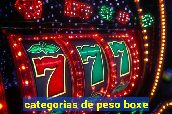 categorias de peso boxe