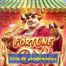 lista de condominios