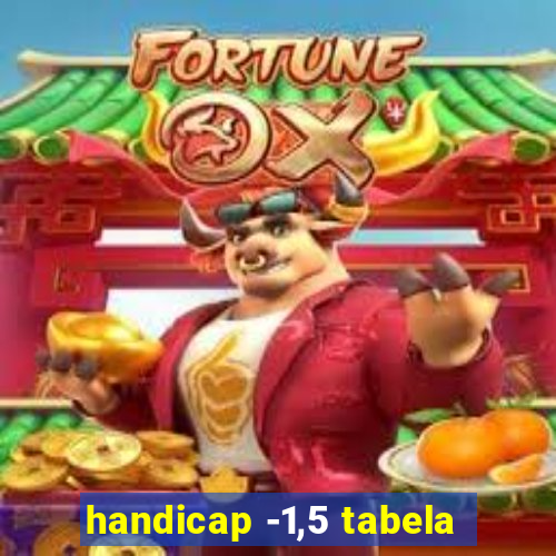 handicap -1,5 tabela