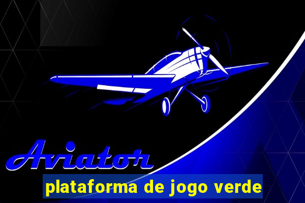 plataforma de jogo verde