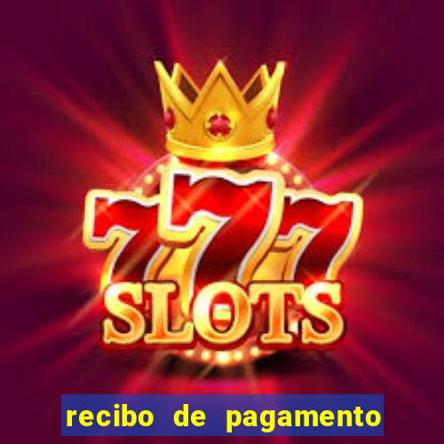 recibo de pagamento em word