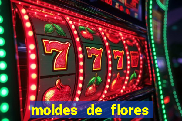 moldes de flores gigantes para imprimir