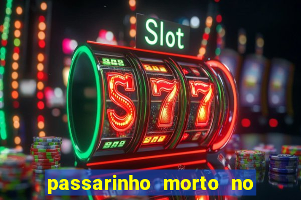 passarinho morto no quintal significado espiritual