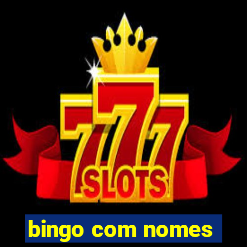 bingo com nomes