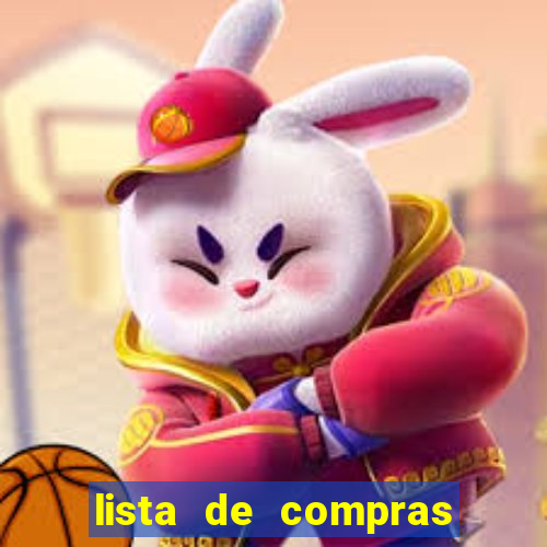 lista de compras para casa nova