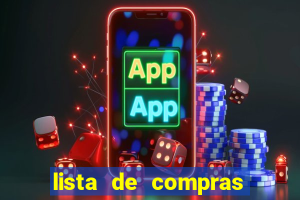 lista de compras para casa nova