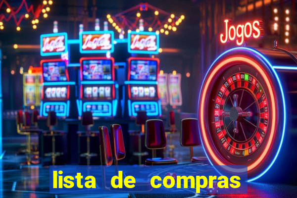 lista de compras para casa nova