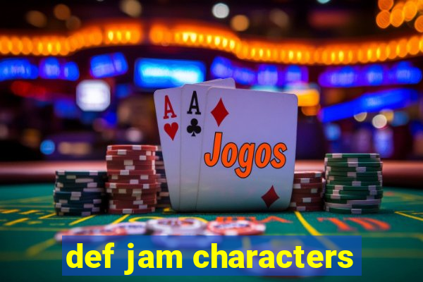 def jam characters