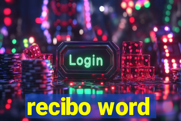recibo word