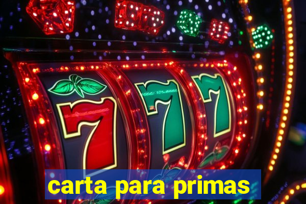 carta para primas