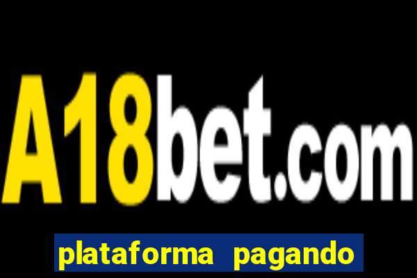 plataforma pagando bem hoje