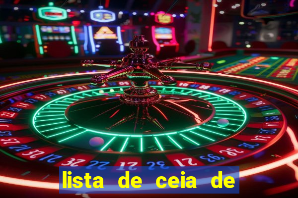 lista de ceia de natal completa