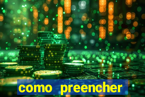 como preencher recibo de pagamento