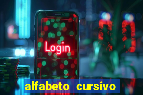 alfabeto cursivo pontilhado para imprimir pdf