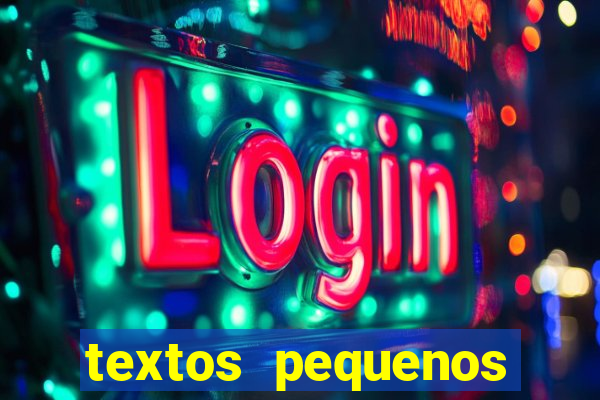 textos pequenos para alfabetizar