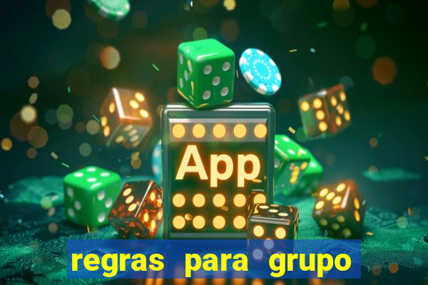 regras para grupo de futebol no whatsapp