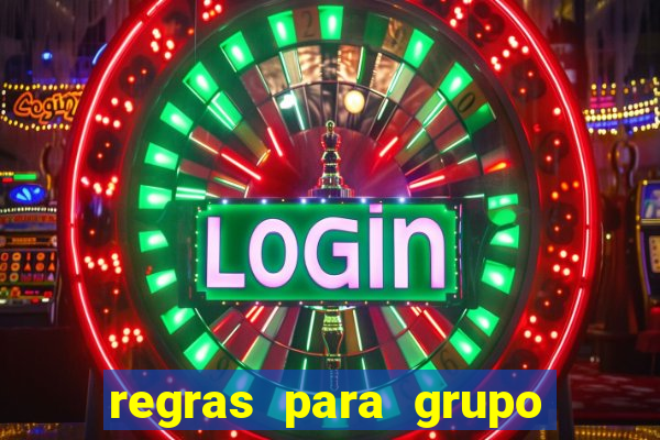regras para grupo de futebol no whatsapp