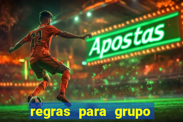 regras para grupo de futebol no whatsapp