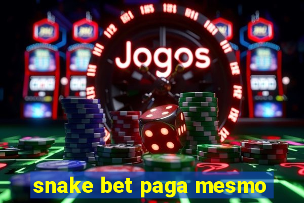 snake bet paga mesmo