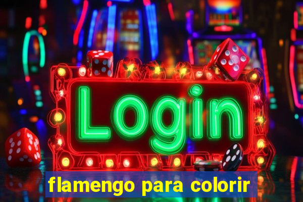 flamengo para colorir