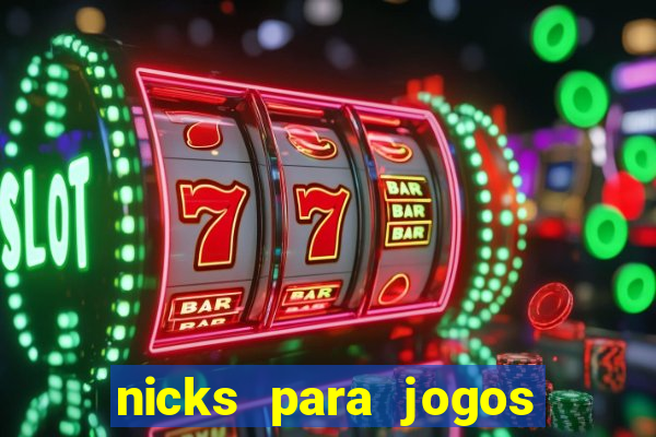 nicks para jogos de tiro
