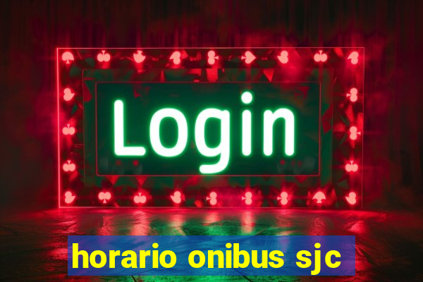 horario onibus sjc