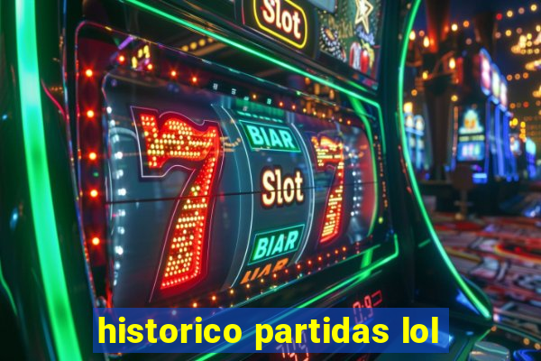 historico partidas lol