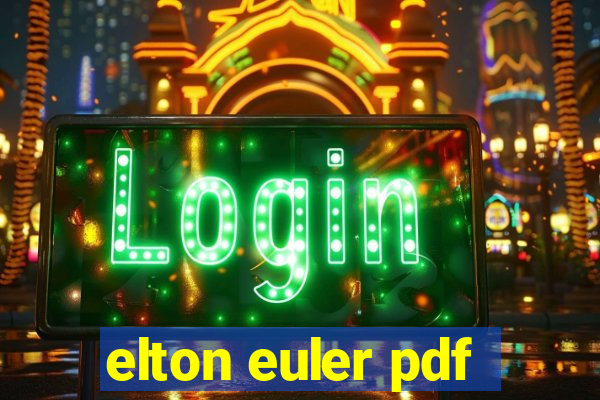 elton euler pdf