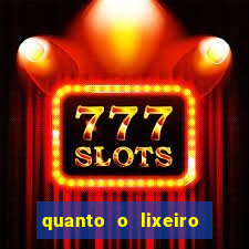 quanto o lixeiro ganha por ano