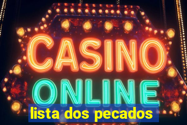 lista dos pecados