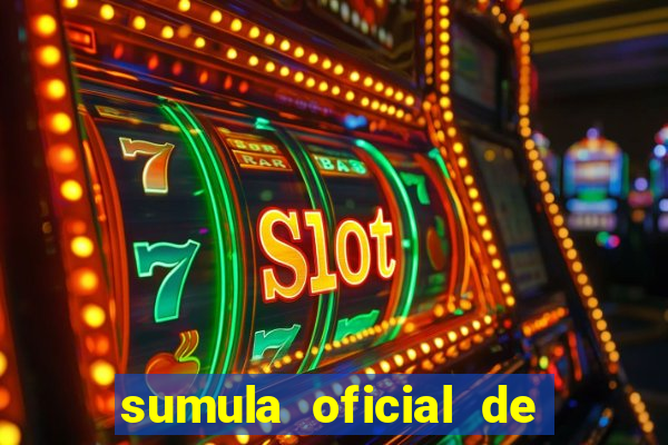 sumula oficial de futebol 7 society excel