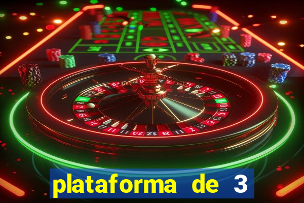 plataforma de 3 reais jogo