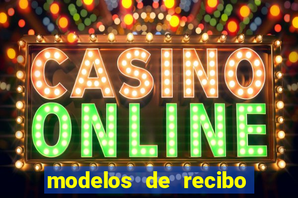 modelos de recibo de pagamento word