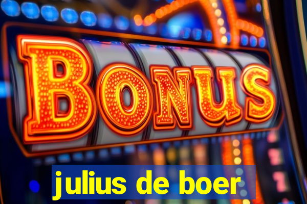 julius de boer